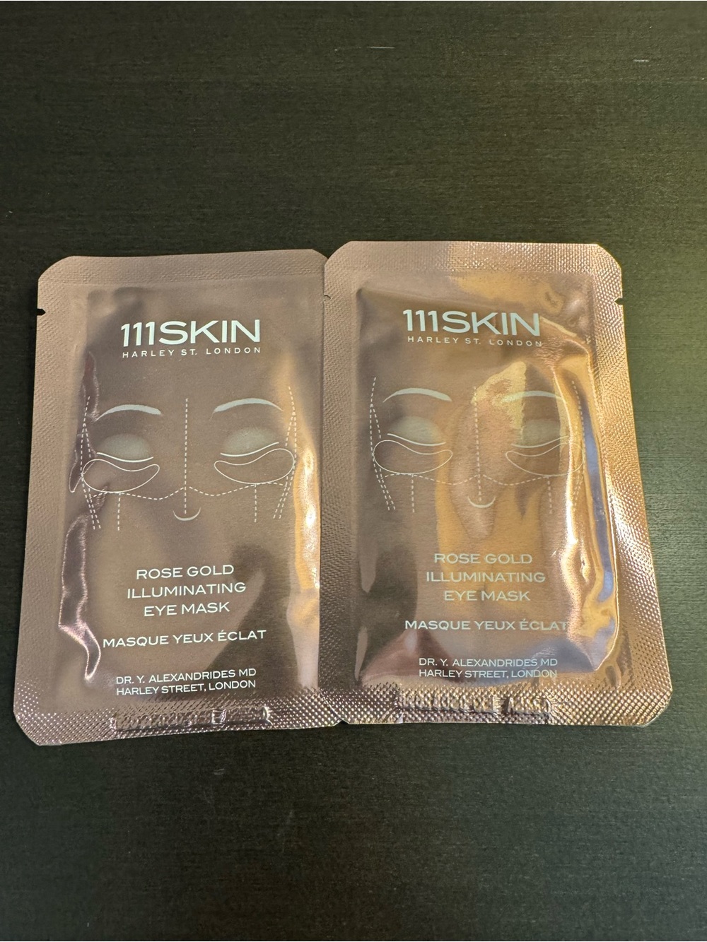 111Skin Rose Gold Illuminating Eye Mask 2 Masks 6 ml .2 fl oz each NEW 3/28